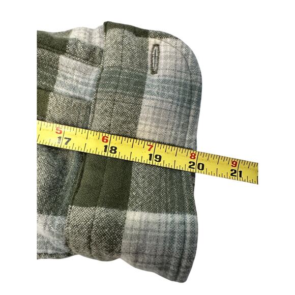 PENDLETON 'Maverick' Merino 100% Wool Plaid Shirt Button Pockets-Men's Size L - Picture 7 of 11